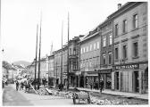 Dreifaltigkeitssäule Gerüstaufstellung - alte historische Fotos Ansichten Bilder Aufnahmen Ansichtskarten 