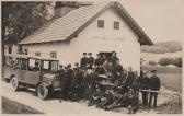 Spritzenhaus Drobollach mit Feuerwehrmannschaft - Villach(Stadt) - alte historische Fotos Ansichten Bilder Aufnahmen Ansichtskarten 