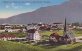 Spittal an der Drau, Ortsansicht mit Ev. Kirche - Oesterreich - alte historische Fotos Ansichten Bilder Aufnahmen Ansichtskarten 