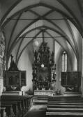 St Korbinian, Kreuzaltar (l), Magdalenenaltar (r) - Europa - alte historische Fotos Ansichten Bilder Aufnahmen Ansichtskarten 