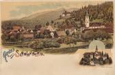 2 Bild Litho Karte - Schwanberg - Europa - alte historische Fotos Ansichten Bilder Aufnahmen Ansichtskarten 