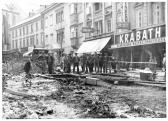 Villach Hauptplatz, Abtrag der Straße - Oesterreich - alte historische Fotos Ansichten Bilder Aufnahmen Ansichtskarten 