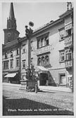 Hotel Post und Mariensäule - Hauptplatz - alte historische Fotos Ansichten Bilder Aufnahmen Ansichtskarten 