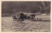 Techendorf, Heutransport am Weissensee - Europa - alte historische Fotos Ansichten Bilder Aufnahmen Ansichtskarten 