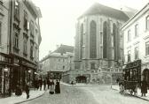 Blick zur Kirche, um 1910 - Hauptplatz - alte historische Fotos Ansichten Bilder Aufnahmen Ansichtskarten 