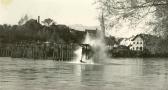 Sprengung der  Kriegsbrücke - Ossiacher Zeile - alte historische Fotos Ansichten Bilder Aufnahmen Ansichtskarten 