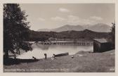 St. Kanzian, Strandbad Amerika am Klopeinersee - St. Kanzian am Klopeiner See - alte historische Fotos Ansichten Bilder Aufnahmen Ansichtskarten 