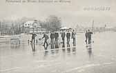 Pörtschach im Winter - Eisstockschiessen - Kärnten - alte historische Fotos Ansichten Bilder Aufnahmen Ansichtskarten 