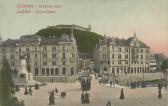 Laibach, Stritar-Gasse, Marien Platz und Burg - Europa - alte historische Fotos Ansichten Bilder Aufnahmen Ansichtskarten 