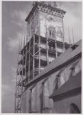 Stadtpfarrkirche St. Jakob, Kirchturmsanierung - Oesterreich - alte historische Fotos Ansichten Bilder Aufnahmen Ansichtskarten 