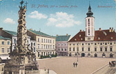 St. Pölten - Rathausplatz - St. Pölten - alte historische Fotos Ansichten Bilder Aufnahmen Ansichtskarten 