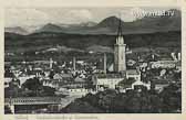 Villach - Stadtpfarrkirche u. Karawanken - Villach-Innere Stadt - alte historische Fotos Ansichten Bilder Aufnahmen Ansichtskarten 