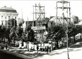 Errichtung des neuen Postamtes - Villach-Innere Stadt - alte historische Fotos Ansichten Bilder Aufnahmen Ansichtskarten 