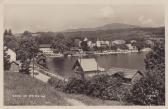 Velden, Blick über die Bucht zum Schloßhotel  - Kärnten - alte historische Fotos Ansichten Bilder Aufnahmen Ansichtskarten 