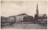 Villach mit Draubrücke und Nikolaikirche - alte historische Fotos Ansichten Bilder Aufnahmen Ansichtskarten 