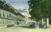 Klagenfurt, Domgasse mit Hotel Moser  - Neuer Platz - alte historische Fotos Ansichten Bilder Aufnahmen Ansichtskarten 