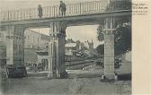 Klagenfurt, Elisabethbrücke am Lendhafen - Villacher Vorstadt  (8. Bez) - alte historische Fotos Ansichten Bilder Aufnahmen Ansichtskarten 