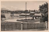  Boots und Badehaus vom Strandhotel Aschgan - Kärnten - alte historische Fotos Ansichten Bilder Aufnahmen Ansichtskarten 