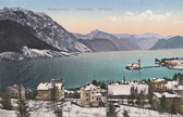 Gmunden im Winter - Gmunden - alte historische Fotos Ansichten Bilder Aufnahmen Ansichtskarten 