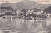 Millstatt ,Landungsplatz mit Cafe Marchetti - Millstatt - alte historische Fotos Ansichten Bilder Aufnahmen Ansichtskarten 