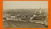 Villach mit Eisenbahnbrücke - CDV  - Kärnten - alte historische Fotos Ansichten Bilder Aufnahmen Ansichtskarten 