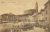 Piran mit straßenbahn - Pirian (Pirano) / Piran - alte historische Fotos Ansichten Bilder Aufnahmen Ansichtskarten 