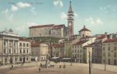 Pian, Piazza Tartini - Pirian (Pirano) / Piran - alte historische Fotos Ansichten Bilder Aufnahmen Ansichtskarten 