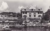 Velden, Hotel Hubertushof mit Badestrand - Kärnten - alte historische Fotos Ansichten Bilder Aufnahmen Ansichtskarten 