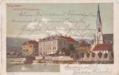 Villach mit der Nikolaikirche - Villach-Innere Stadt - alte historische Fotos Ansichten Bilder Aufnahmen Ansichtskarten 