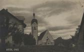 Dorfplatz Unterassling mit altem Schulhaus - Unterassling - alte historische Fotos Ansichten Bilder Aufnahmen Ansichtskarten 