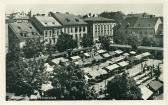 Klagenfurt Benediktinerblatz - Benediktinerplatz - alte historische Fotos Ansichten Bilder Aufnahmen Ansichtskarten 