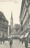 Stallburggasse mit Michaelerkirche - Europa - alte historische Fotos Ansichten Bilder Aufnahmen Ansichtskarten 