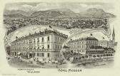 Villach, Südbahnstraße mit Hotel Mosser - alte historische Fotos Ansichten Bilder Aufnahmen Ansichtskarten 