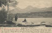 Faakersee mit Blick auf Mittagskogel - Villach Land - alte historische Fotos Ansichten Bilder Aufnahmen Ansichtskarten 