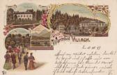 4 Bild Litho Karte - Warmad Villach - Villach - alte historische Fotos Ansichten Bilder Aufnahmen Ansichtskarten 