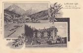 2 Bild Litho Karte - Luftkurort Igls - Innsbruck - alte historische Fotos Ansichten Bilder Aufnahmen Ansichtskarten 