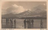 Eisstockschießen am Faakersee - Oesterreich - alte historische Fotos Ansichten Bilder Aufnahmen Ansichtskarten 