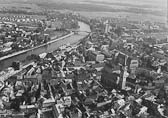 Luftbild Villacher Innenstadt - alte historische Fotos Ansichten Bilder Aufnahmen Ansichtskarten 