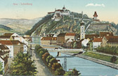 Graz - Schlossberg - alte historische Fotos Ansichten Bilder Aufnahmen Ansichtskarten 