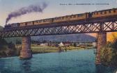 Bruck an der Mur, Eisenbahnbrücke mit Süd-Expreß - alte historische Fotos Ansichten Bilder Aufnahmen Ansichtskarten 