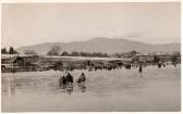 Uferansicht von Drobollach vom zugefrorenem See - Villach(Stadt) - alte historische Fotos Ansichten Bilder Aufnahmen Ansichtskarten 