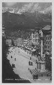 Innsbruck Maria Theresienstrasse mit Annasäule - alte historische Fotos Ansichten Bilder Aufnahmen Ansichtskarten 