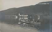 Ossiach mit Ruderboot - Europa - alte historische Fotos Ansichten Bilder Aufnahmen Ansichtskarten 