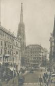 Graben und Stephansdom - Europa - alte historische Fotos Ansichten Bilder Aufnahmen Ansichtskarten 