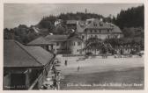 Strandhotel Aschgan mit Strandbad - Kärnten - alte historische Fotos Ansichten Bilder Aufnahmen Ansichtskarten 