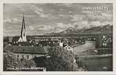 Alte Draubrücke mit Nikolaikirche - Europa - alte historische Fotos Ansichten Bilder Aufnahmen Ansichtskarten 