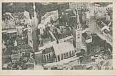 Fliegeraufnahme Villach - Europa - alte historische Fotos Ansichten Bilder Aufnahmen Ansichtskarten 
