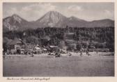 Faakerseestrand Sandbank - Faak am See - alte historische Fotos Ansichten Bilder Aufnahmen Ansichtskarten 