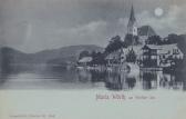 Maria Wörth - Mondscheinkarte - Klagenfurt Land - alte historische Fotos Ansichten Bilder Aufnahmen Ansichtskarten 