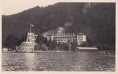 St. Andrä, Grandhotel mit Sprungturm - Oesterreich - alte historische Fotos Ansichten Bilder Aufnahmen Ansichtskarten 